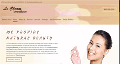 Desktop Screenshot of lecharmbeautique.com